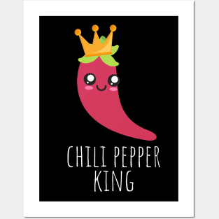 Chili Pepper King Cute Posters and Art